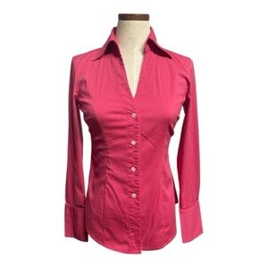 Express Fuchsia Button-Down Shirt